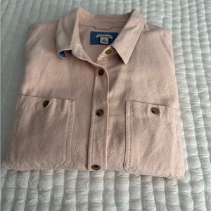LLBean soft pink woman’s Chamois Shirt